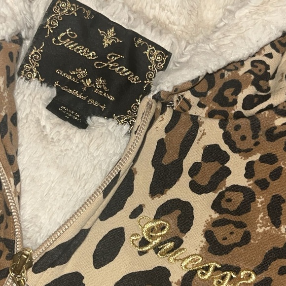 Vintage guess leopard print fur sweater - Picture 2 of 5